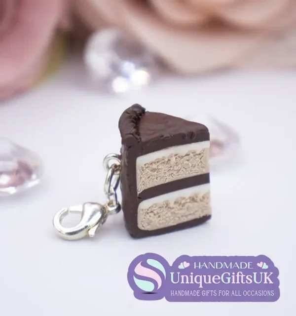 Chocolate Cake Slice Charm