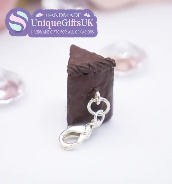 Chocolate Cake Slice Charm - Image 2