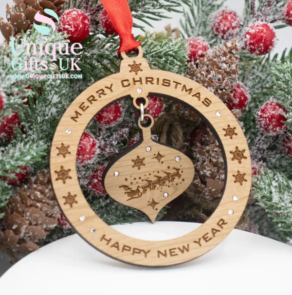 Merry Christmas Tree Decoration - Image 3