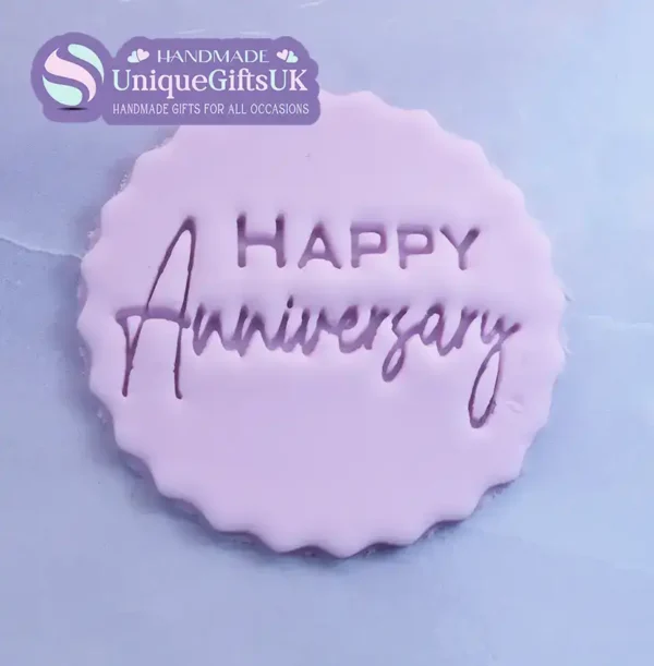 Anniversary Script Icing Embosser