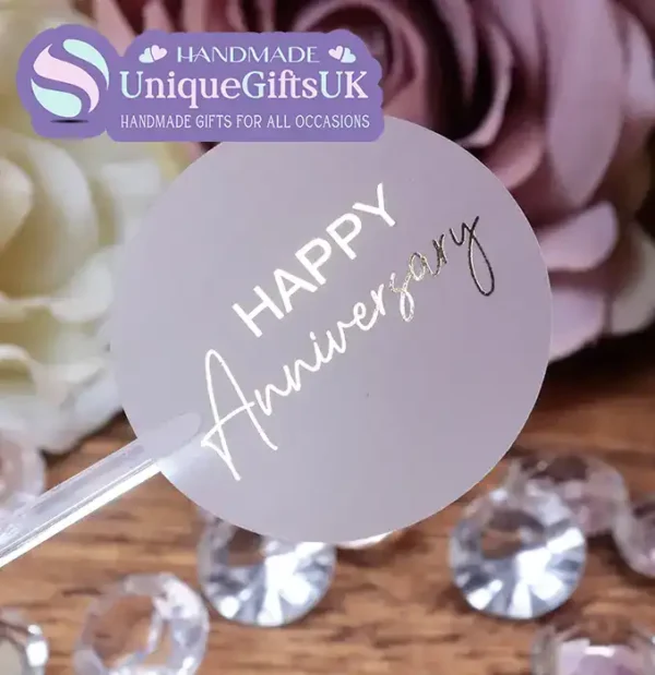 Happy Anniversary Foiled Stickers