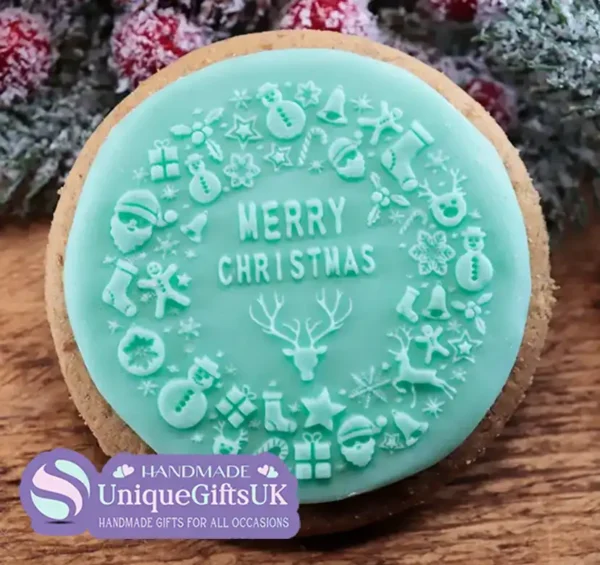 Christmas Circle Icing Embosser