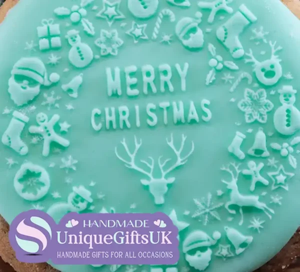 Christmas Circle Icing Embosser - Image 2