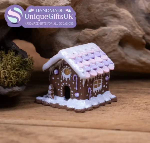 Miniature Clay Gingerbread House Ornament - Image 5