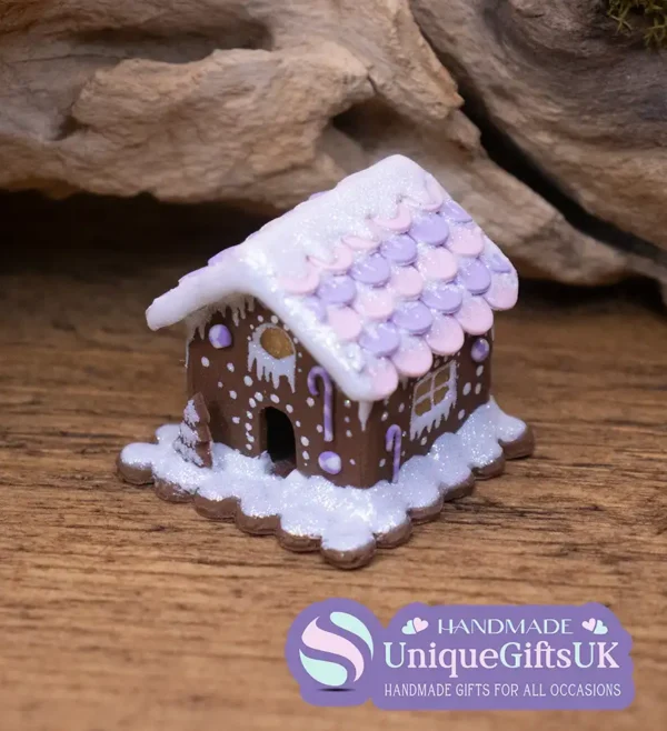 Miniature Clay Gingerbread House Ornament - Image 7