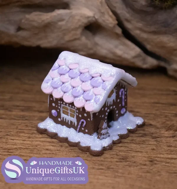 Miniature Clay Gingerbread House Ornament - Image 6